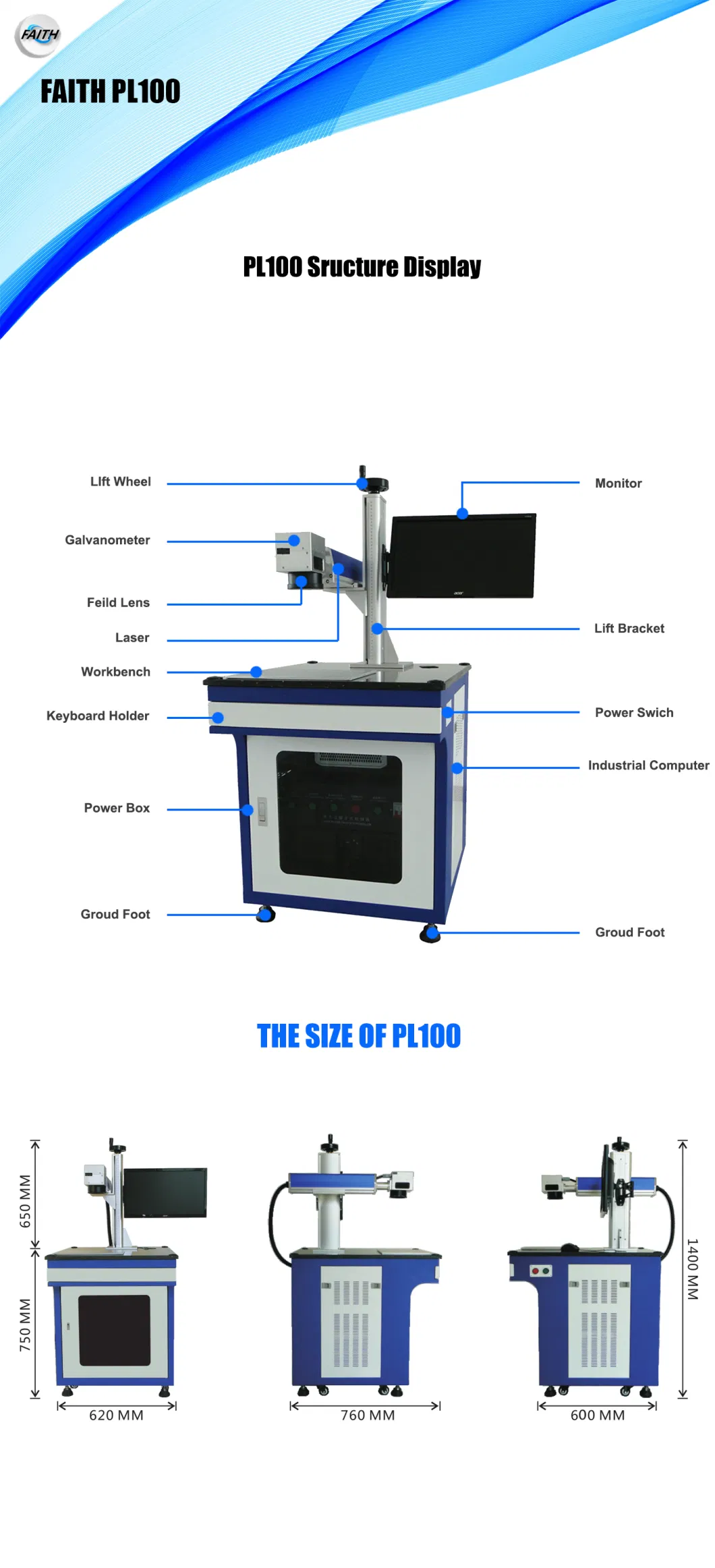 High Quality Desktop Pneumatic Fiber Laser Marking Machine Price